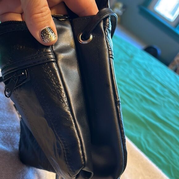 Leather patchwork, Crossbody Bag Vintage - Picture 6 of 6